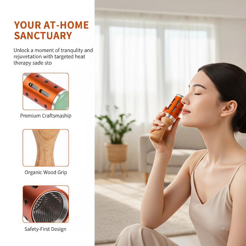Luxury Skincare Tools - 360 ° 回転式翡翠灸刮痧棒 隆起ポイントマッサージツール 1セット 家庭用経絡マッサージスキンケアセラピー用