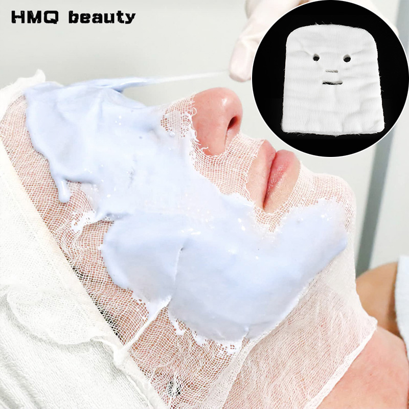 Luxury Skincare Tools - 500/100 個超薄型フェイシャルガーゼマスク純綿使い捨てガーゼフェイスマスク紙 DIY スキンケアフェイシャルマスク美容サロン用