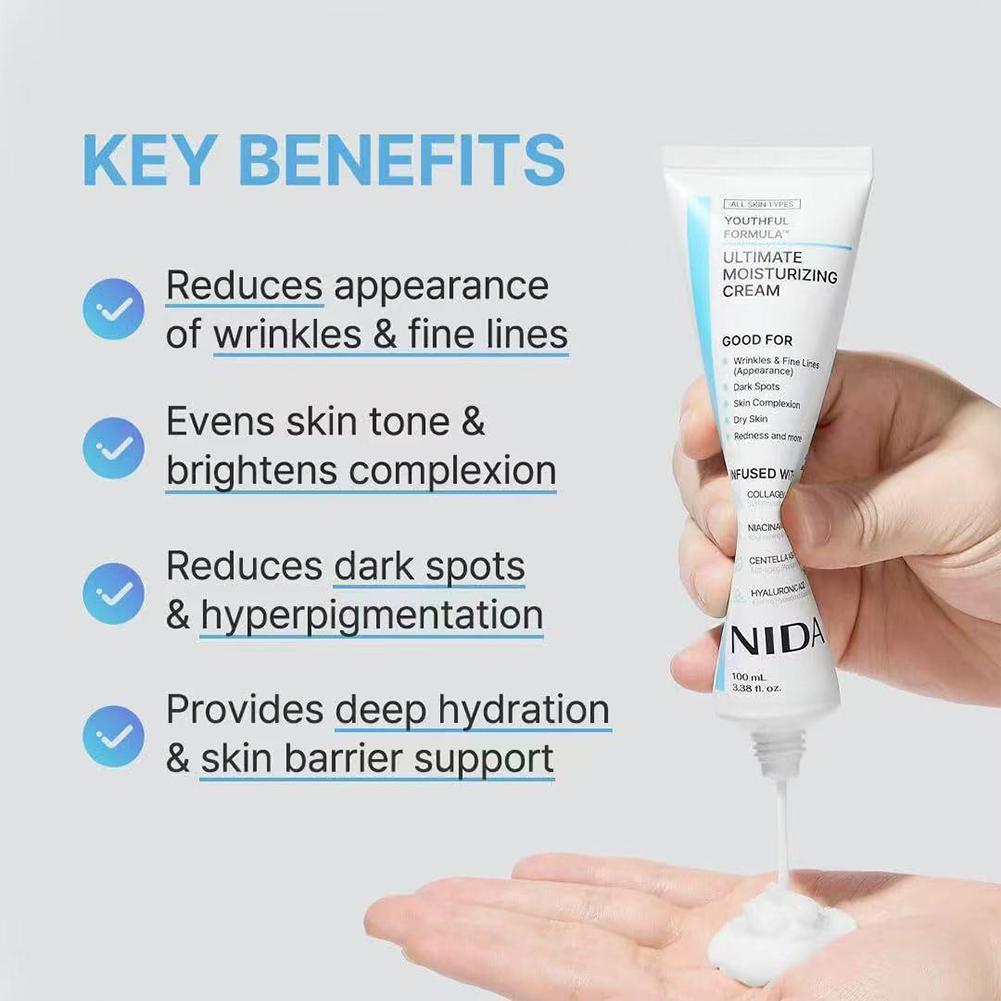 ニダ モイスチャライジング フェイスクリーム コラーゲン ヒ - Luxury Skincare Korea のレビューと価格