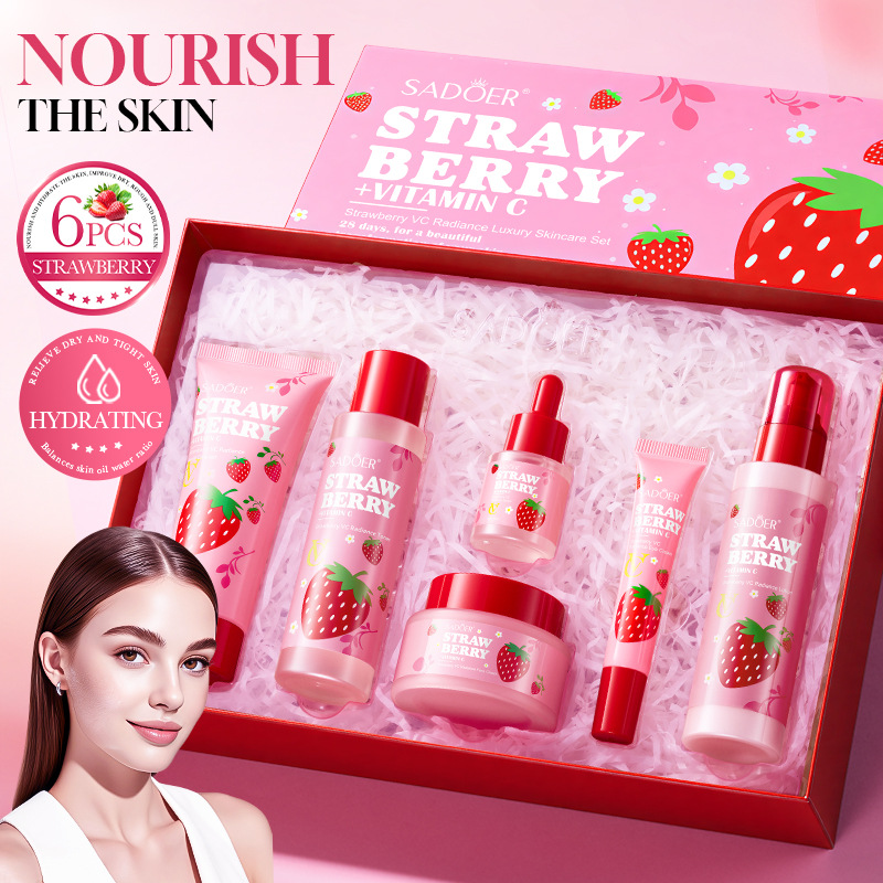 ストロベリーVCブライトニングラグジュアリーケア6点フェイシ - Luxury Skincare Sets のレビューと価格