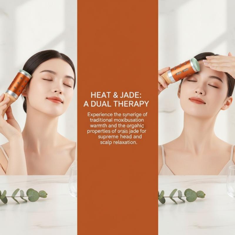 360 °   回転式翡翠灸刮痧棒　隆起ポイントマッサージツ - Luxury Skincare Tools のレビューと価格