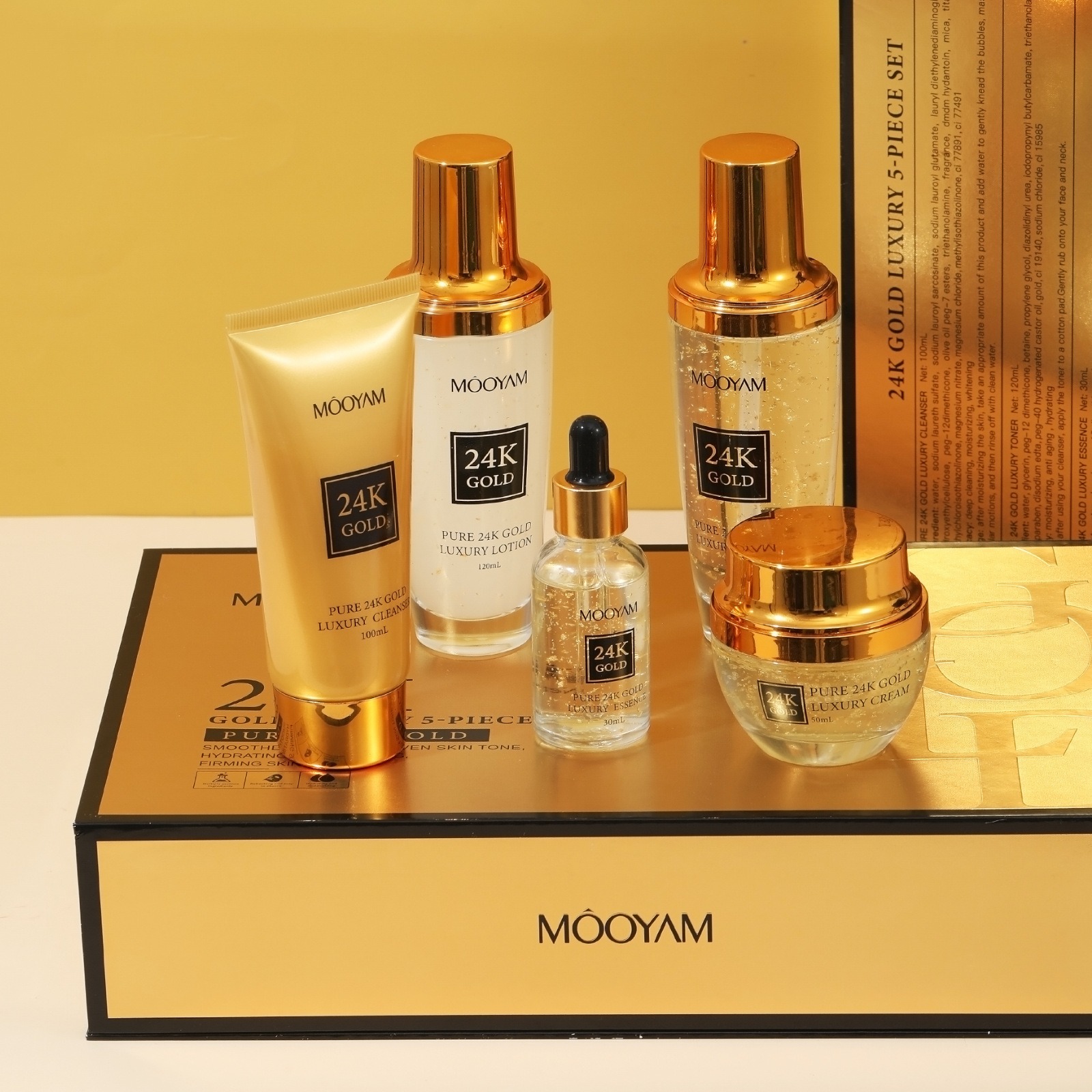 24Kゴールドラグジュアリー保湿アンチエイジングセット、小じ - Luxury Skincare Sets のレビューと価格