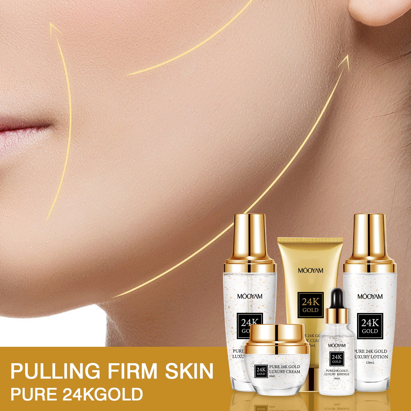 24Kゴールドラグジュアリー保湿アンチエイジングセット、小じ - Luxury Skincare Sets のレビューと価格