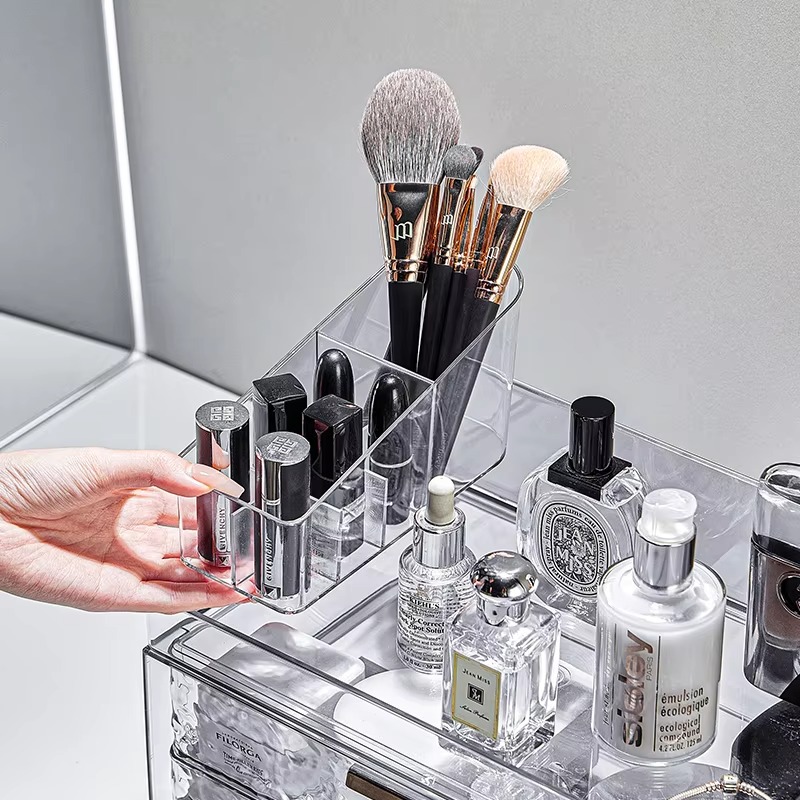 豪華な水の波紋メイクアップ収納ボックス フェイスマスク 口紅 - Luxury Skincare Fridge のレビューと価格